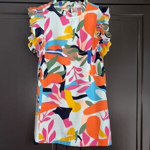 JODIFL Multicolor Abstract Pattern Dress size small